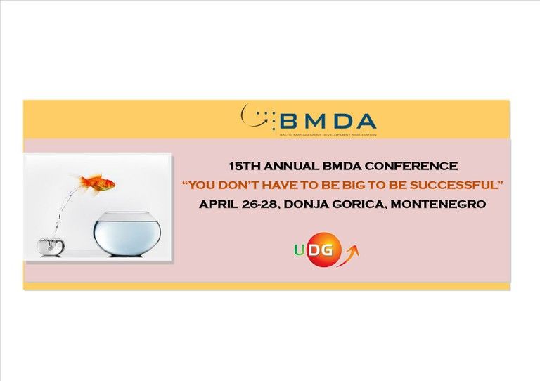 15th Annual BMDA Conference "You Don't Have to Be Big to Be Successful"