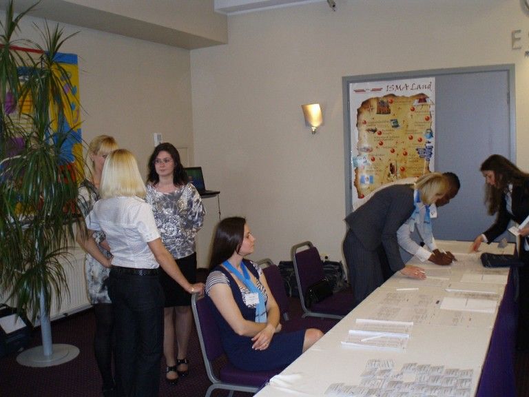 Students helping Conference organizers
