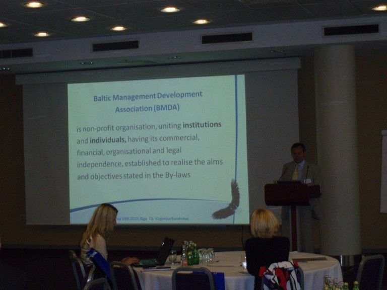 Dr. Virginijus Kundrotas, President of Baltic Management Development Association