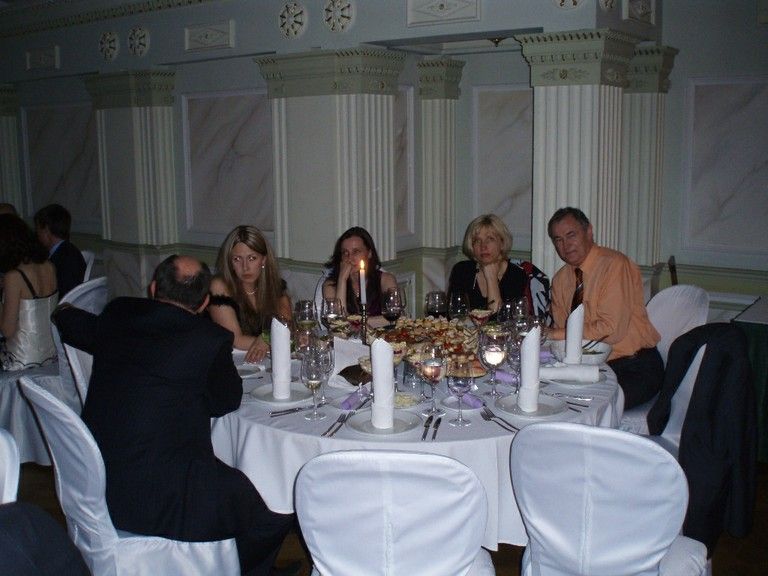 Gala dinner at restaurant "Vernisaža"