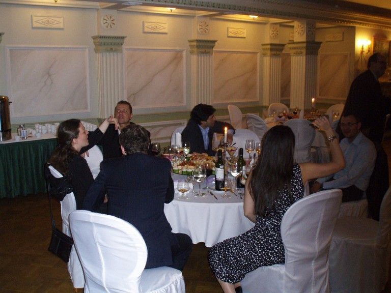 Gala dinner at restaurant "Vernisaža"